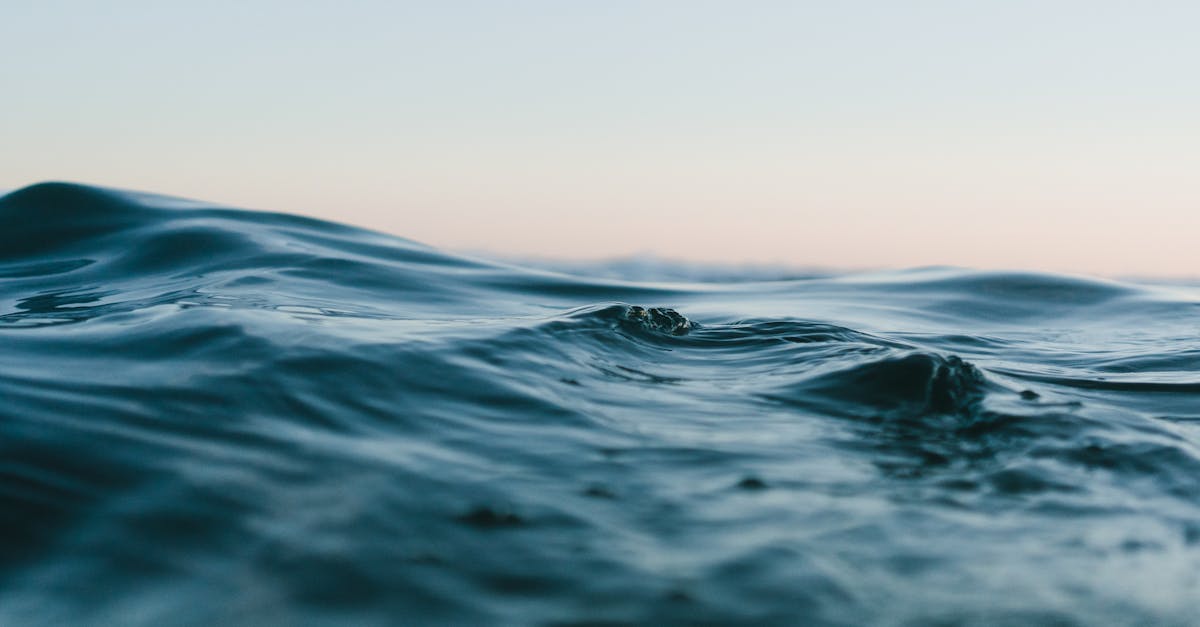 Tranquil ocean waves under a soft sunset sky, perfect for backgrounds.